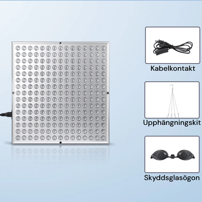 Panel - rödljusterapi